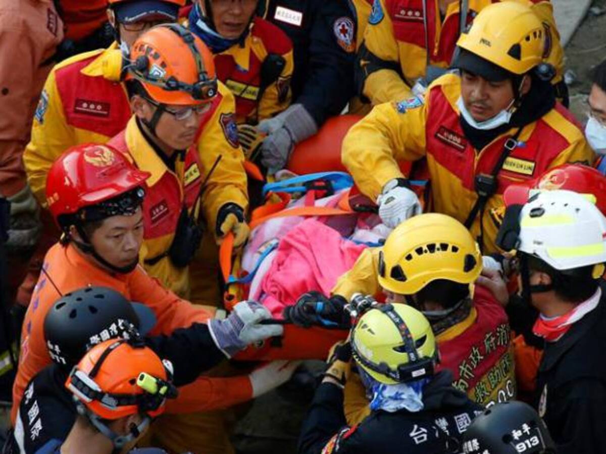 Los sobrevivientes del terremoto en Taiwán