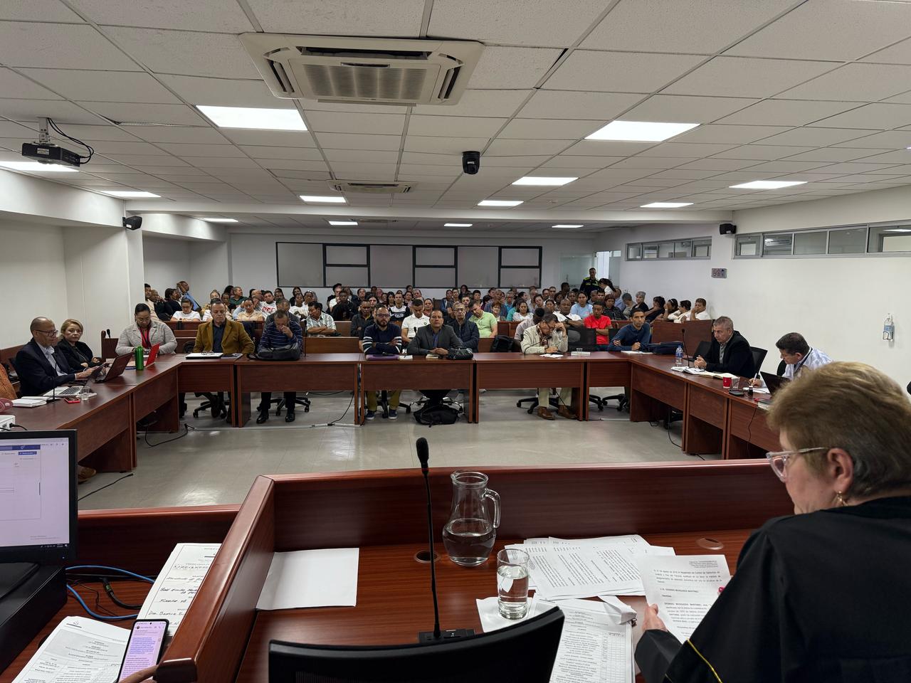 Audiencia Víctimas del Bloque Bananero. Foto: Fundación Forjando Futuros