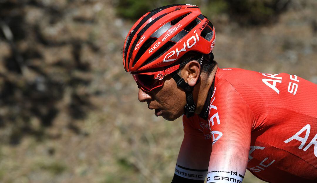 Nairo Quintana en su participación en la pasada edición del Tour de Los Alpes.