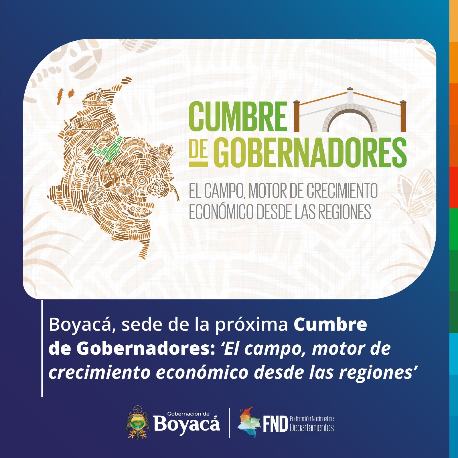 La cumbre será el miércoles 19 y el jueves 20 de febrero. Imagen | @FNDCol