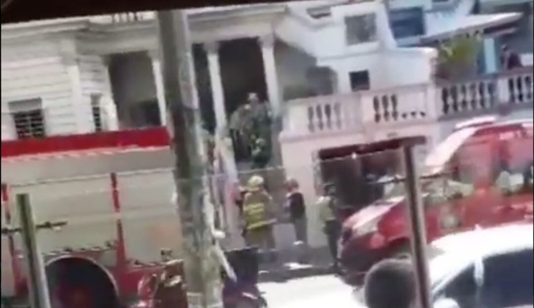 Vivienda afectada en el barrio Granada