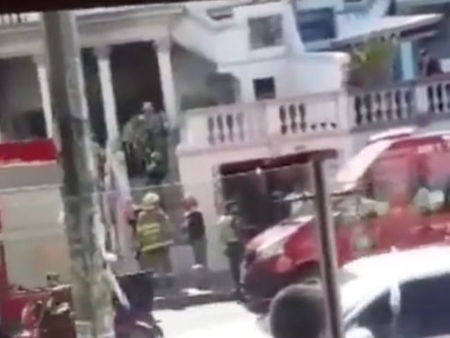 Vivienda afectada en el barrio Granada