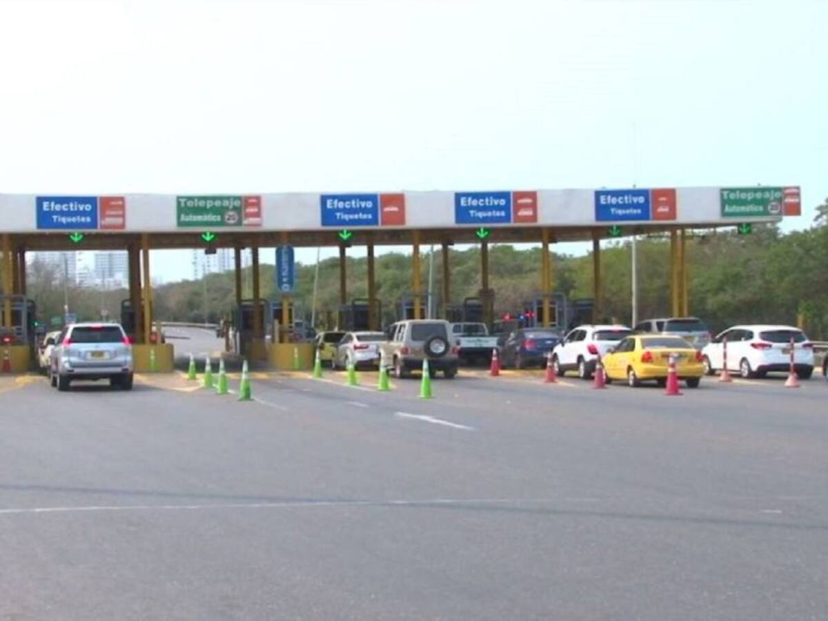 Tarifas de los peajes internos de Cartagena no aumentarán durante el 2021