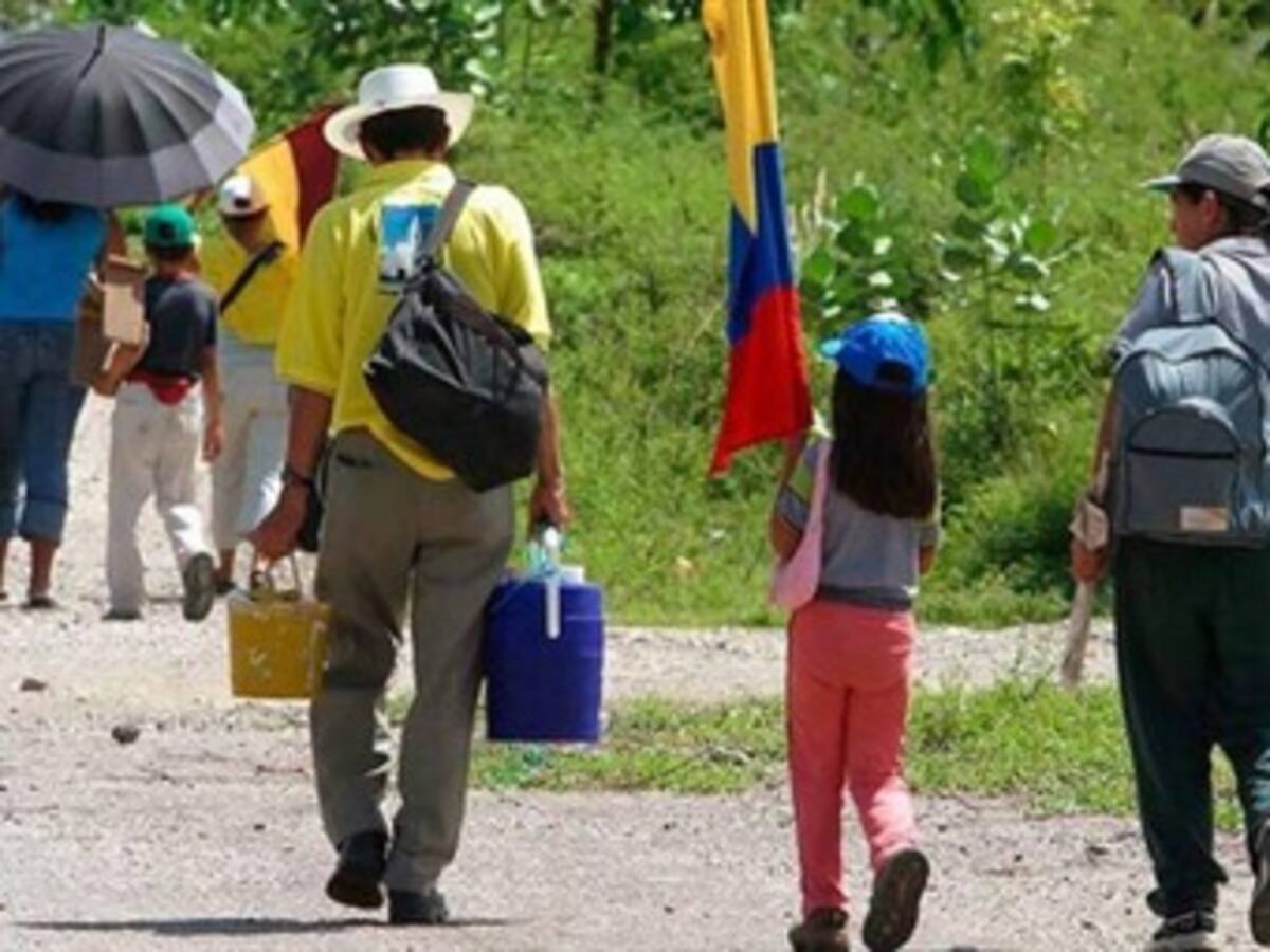 Tres familias desplazadas llegan cada día, en promedio, a Soacha