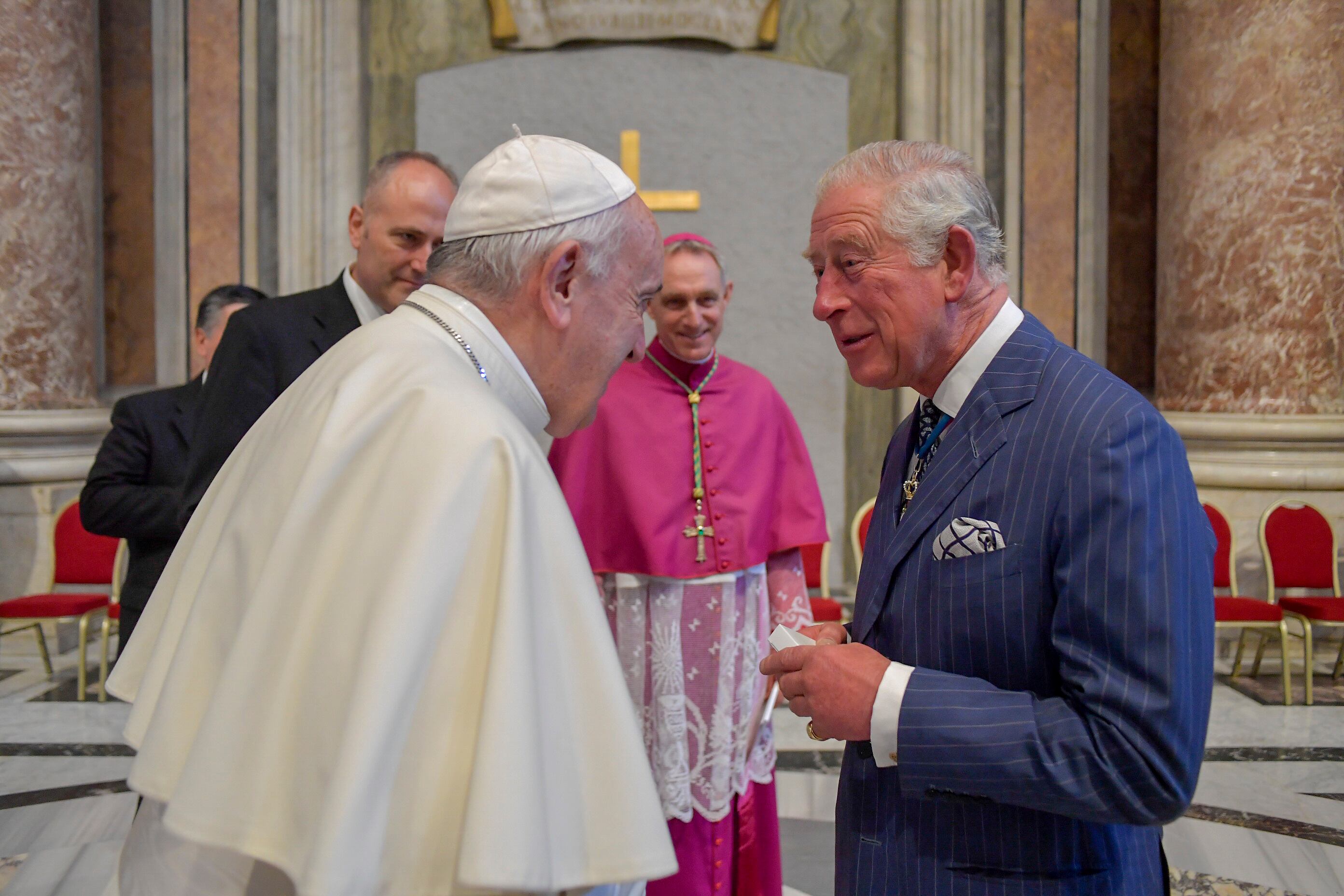 Encuentro entre el papa Francisco y Carlos III en octubre de 2019. 
(Foto:   Arthur Edwards - Pool/Getty Images)