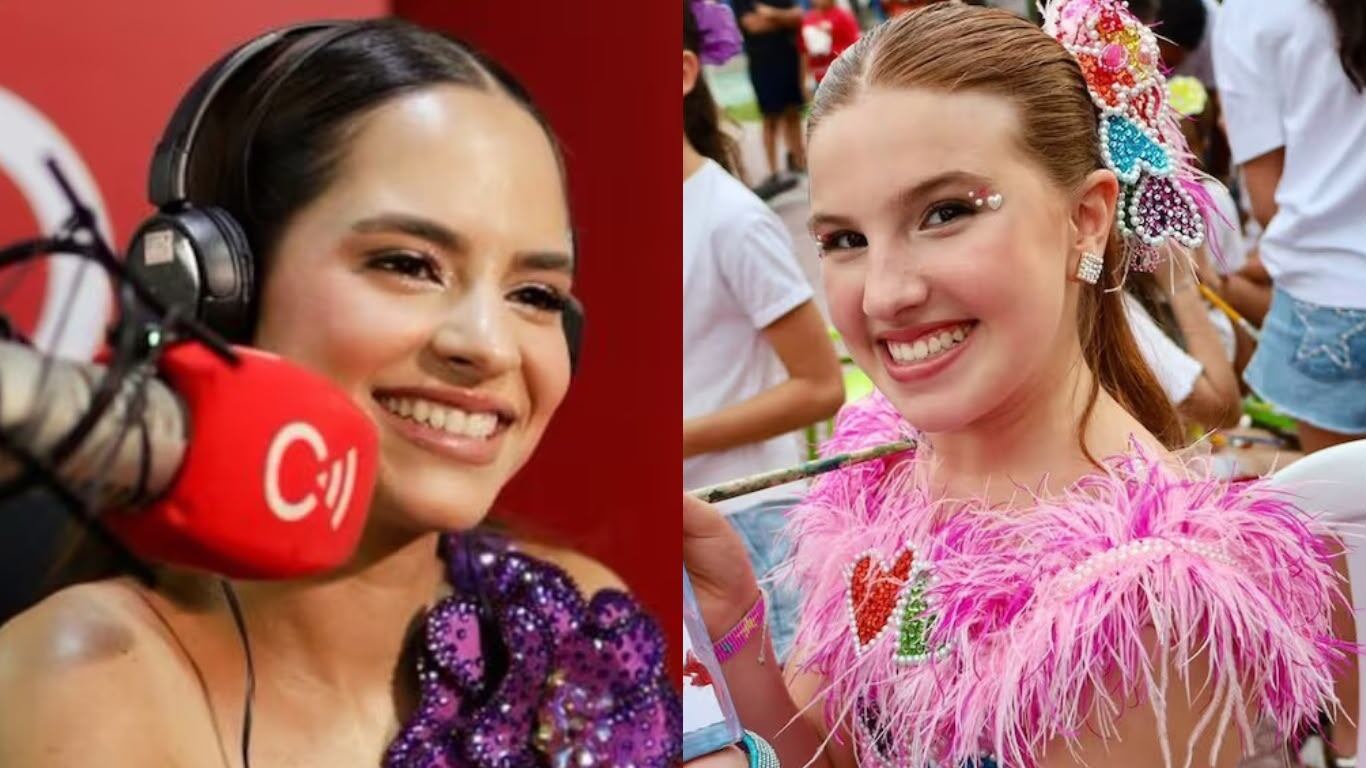 Salwa Maloof Habib, reina del Carnaval de Barranquilla 2027 e  Isabella Daes, reina del Carnaval de los Niños 2027.