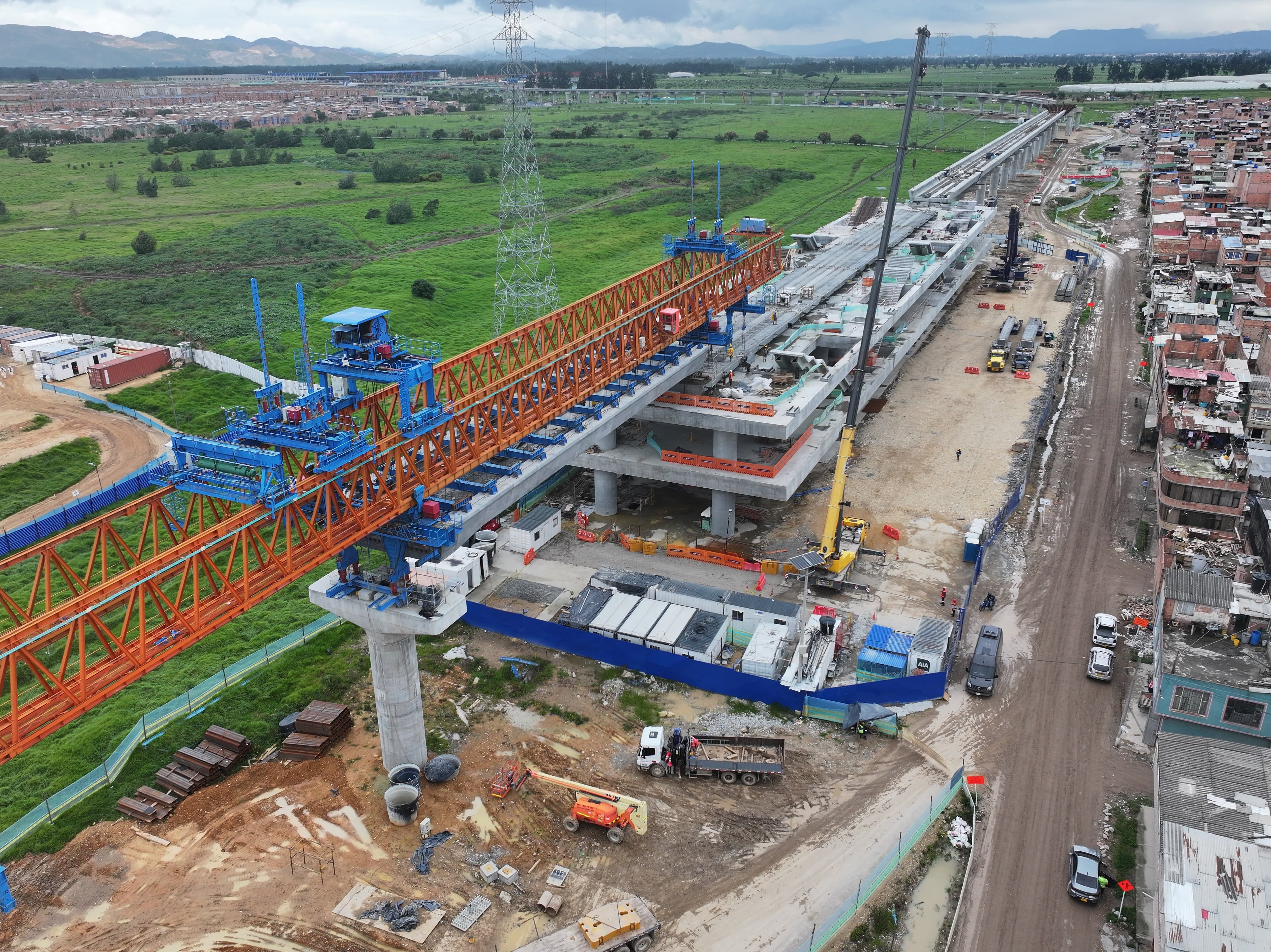 Estaciones en construcción de la primera línea del metro de Bogotá. Foto: Alcaldía de Bogotá.