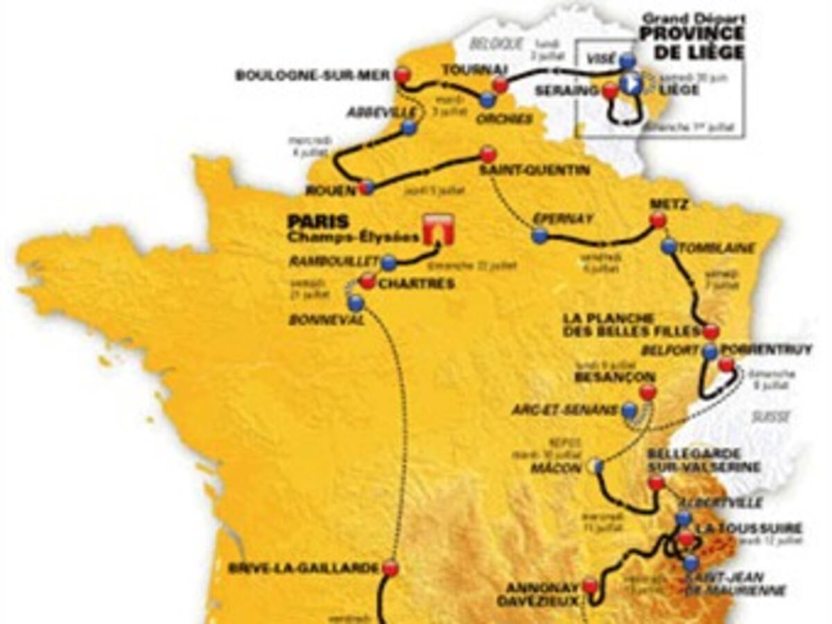 La montaña pierde protagonismo en el recorrido del Tour de Francia 2012