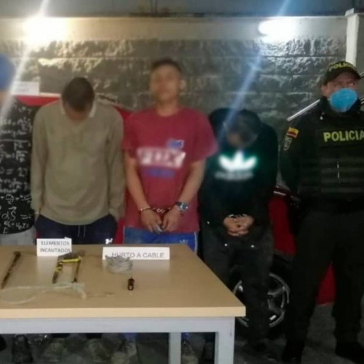 Desarticulan banda dedicada al hurto de cableado público en Pereira