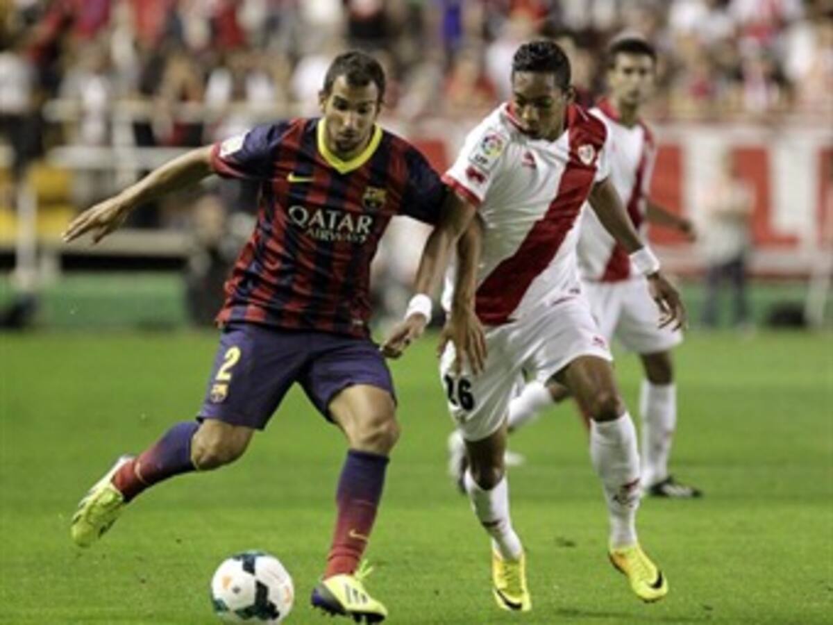 Johan Mojica estuvo en la derrota del Rayo Vallecano ante Barcelona