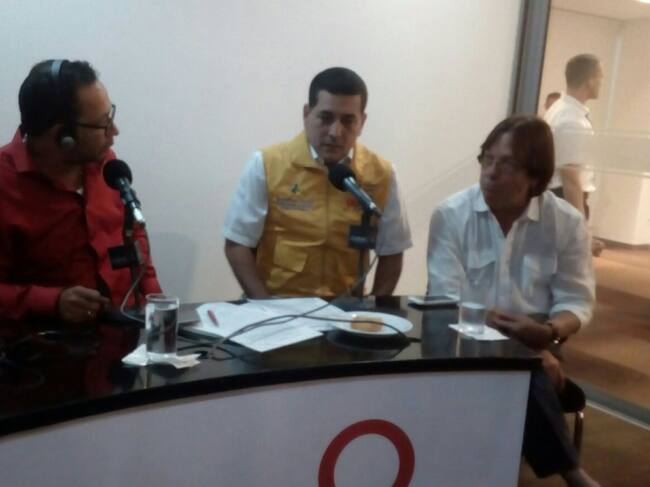 El gobernador de Bolívar, Dumek Turbay durante el programa 'Hoy por Hoy Barranquilla'.