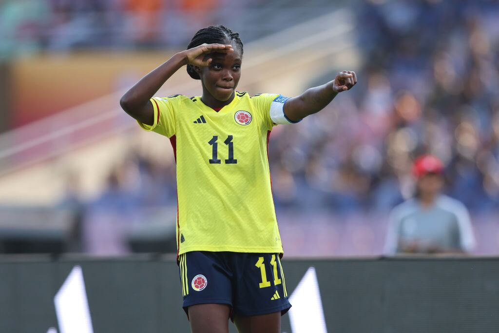 Linda Caicedo, figura de la Selección Colombia Femenina. (Photo by Joern Pollex - FIFA/FIFA via Getty Images)