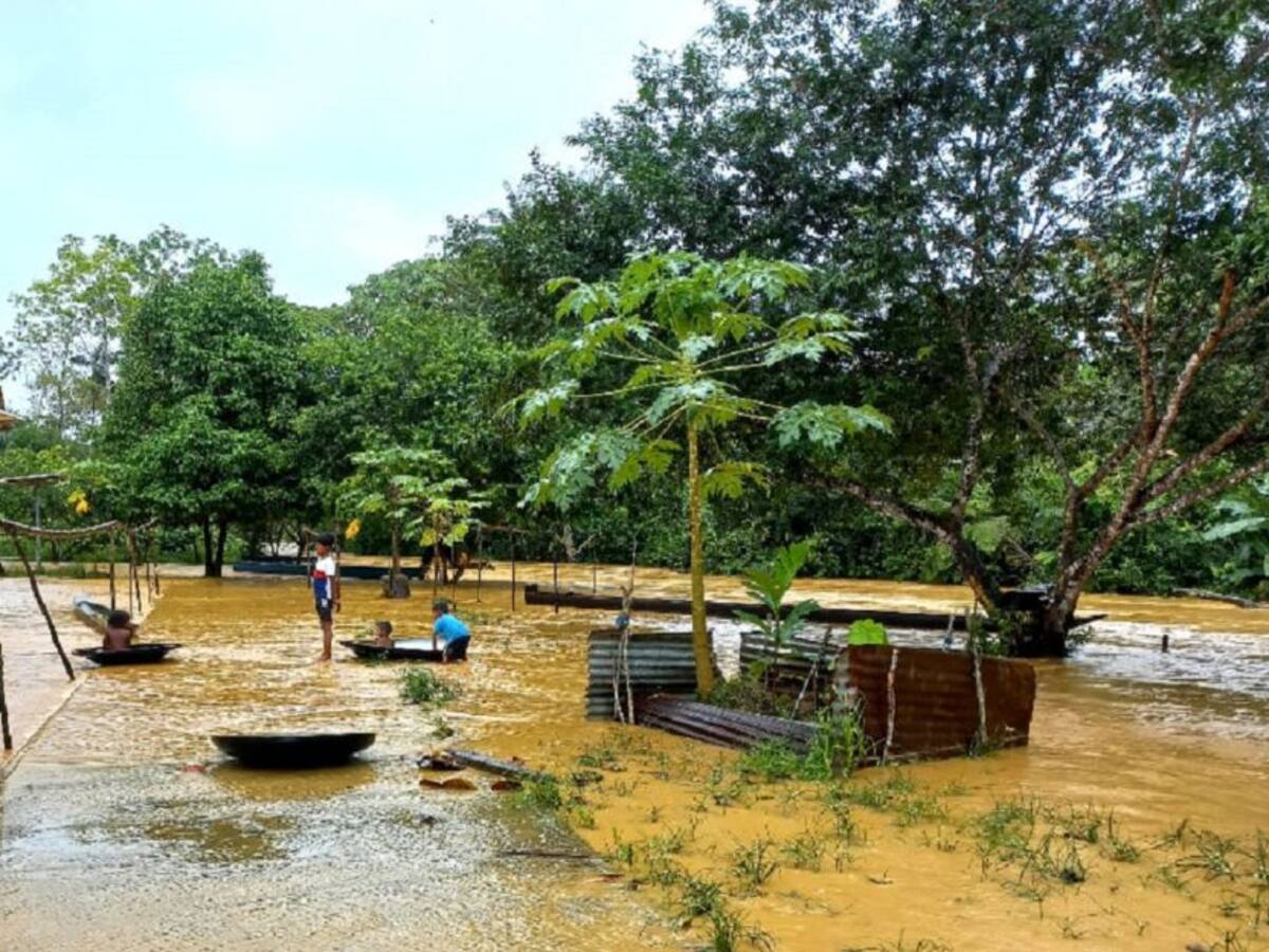 260 indígenas de Vigía del Fuerte están unundados por las lluvias