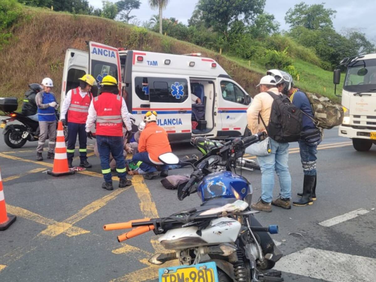 Una persona pierde la vida en accidente de tránsito en el sector de Las Margaritas de Risaralda