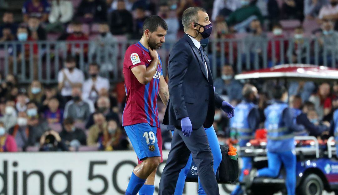 Sergio Agüero en el Barcelona (2021)