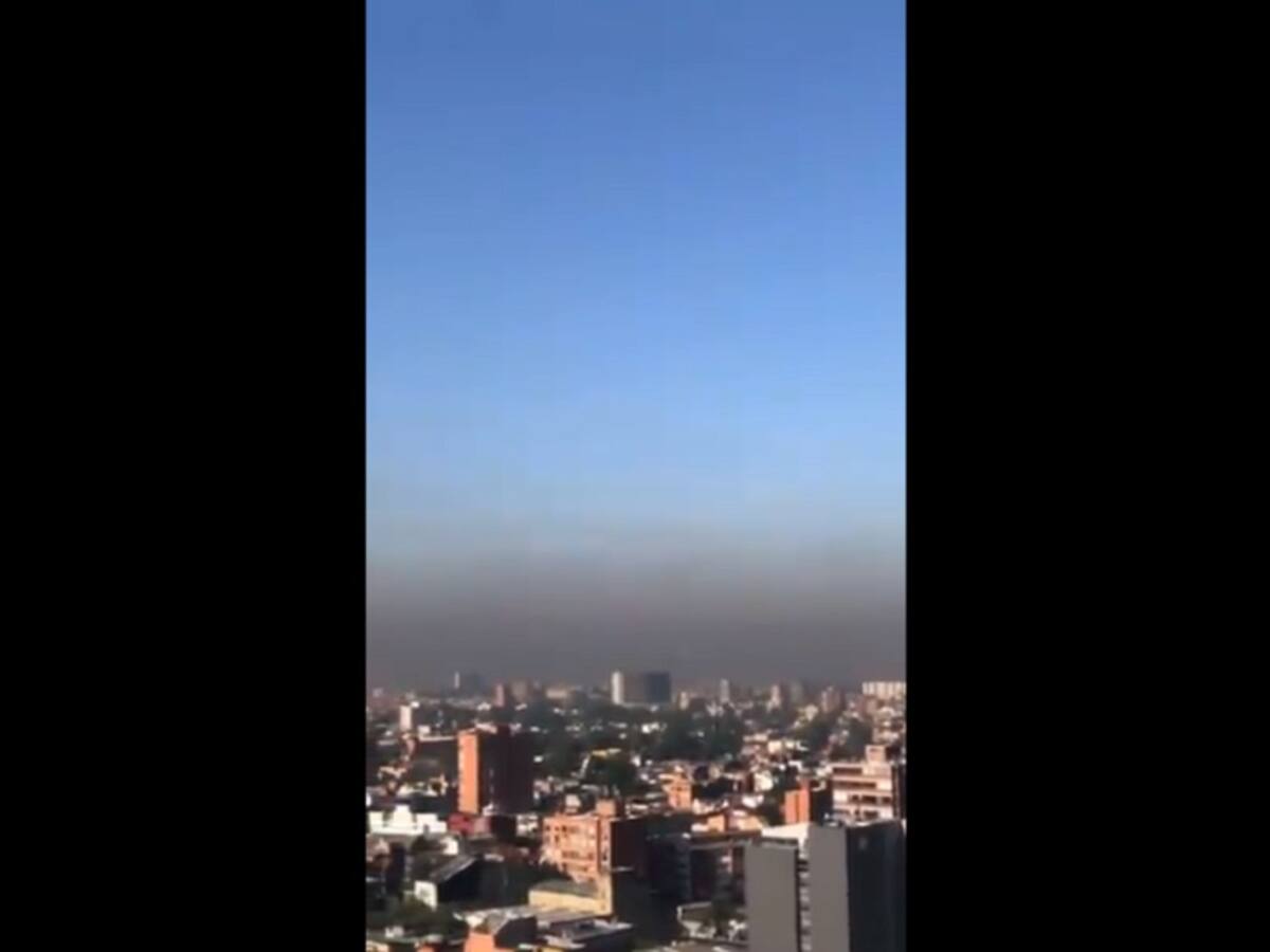 ¡Bogotá contaminada! Gruesa capa de esmog preocupa a ciudadanos
