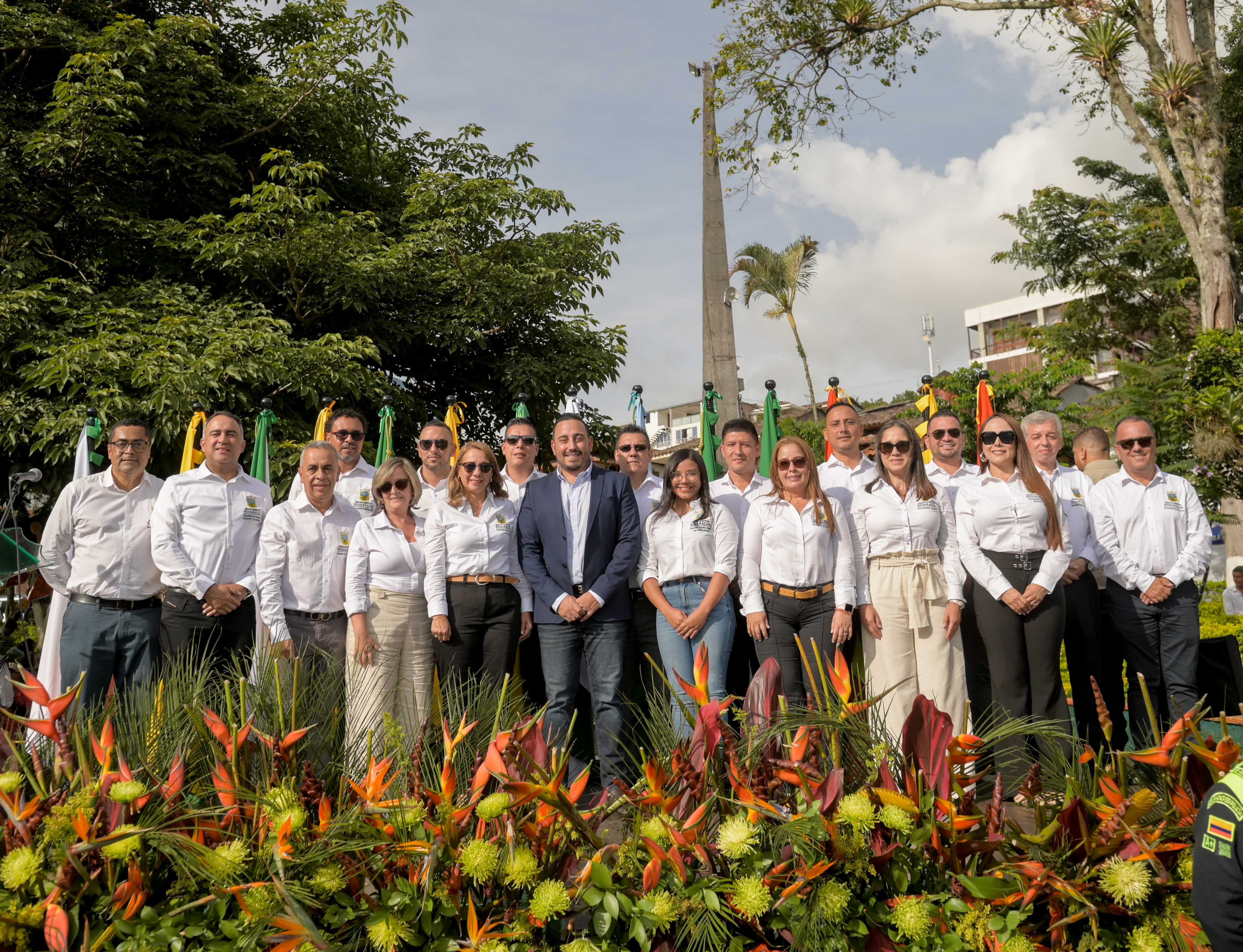 Juan Diego Patiño Ochoa, gobernador de Risaralda, acompañado de su gabinete - Gobernación de Risaralda.