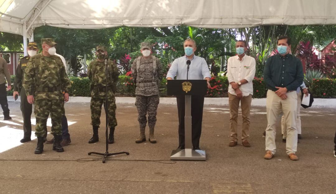 El presidente Iván Duque desde Neiva