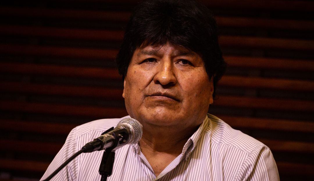 Evo Morales habla ante la prensa internacional