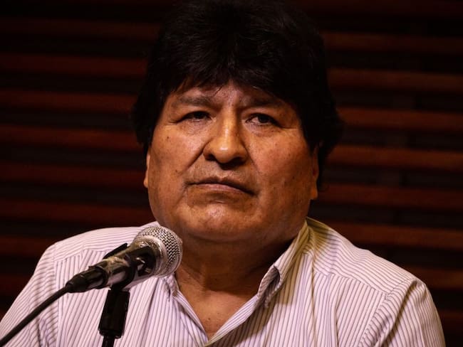 Evo Morales habla ante la prensa internacional
