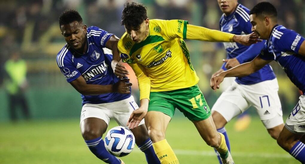 Defensa y Justicia se impuso ante Millonarios en la Copa Sudamericana (Photo by Emiliano Lasalvia / AFP) (Photo by EMILIANO LASALVIA/AFP via Getty Images)