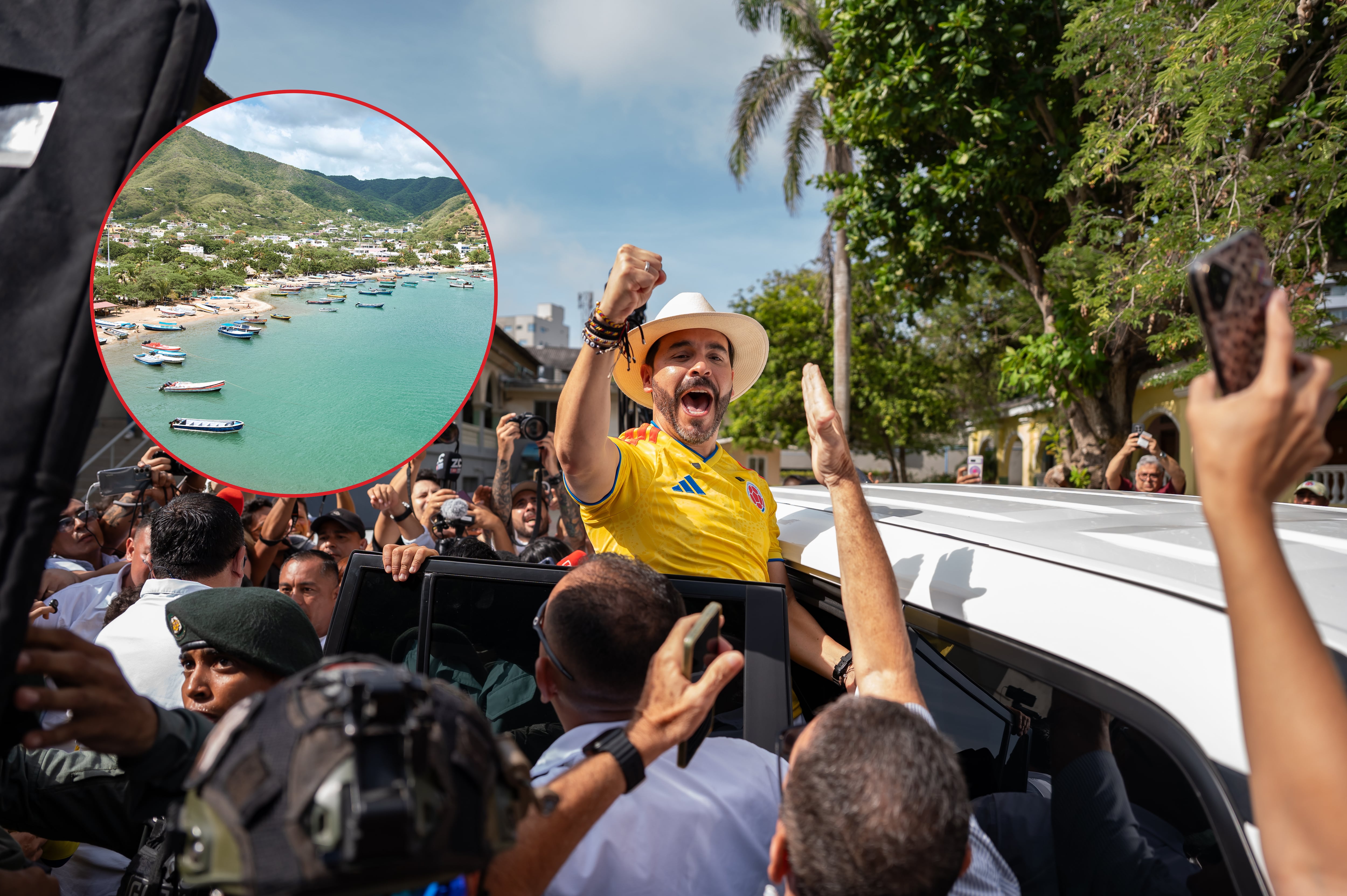 Imagen de referencia. Abelardo De La Espriella luego de ejercer su voto: Getty Images / Playas de Santa Marta: Getty Images.