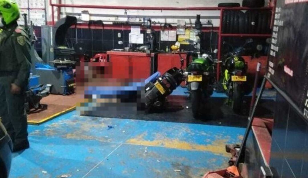 Asesinan a hombre en un negocio de montallantas