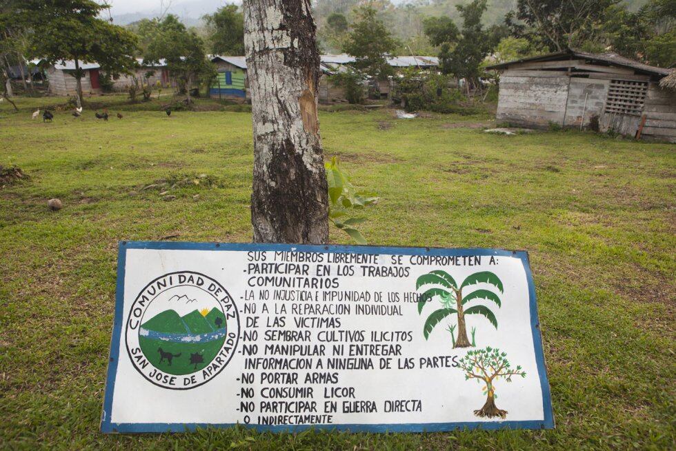 Comunidad de Paz de San José de Apartadó- foto tomada de @cdpsanjose