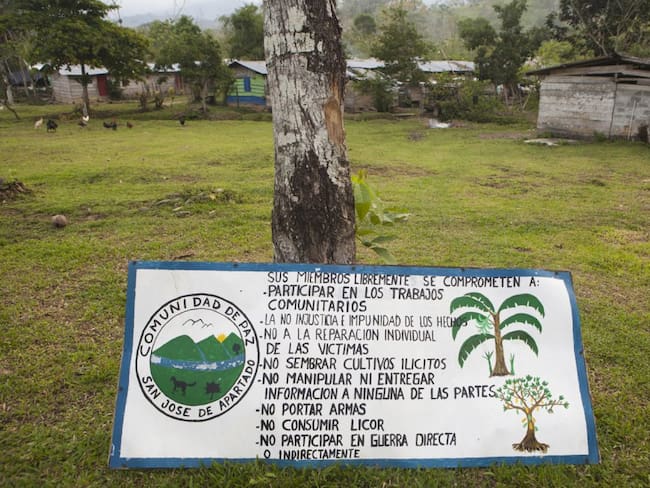 Comunidad de Paz San José de Apartadó, Antioquia. Foto: Archivo.
