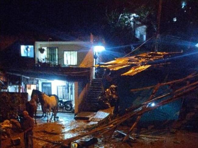 Emergencia en Caldas, Antioquia nueve familias fueron evacuadas