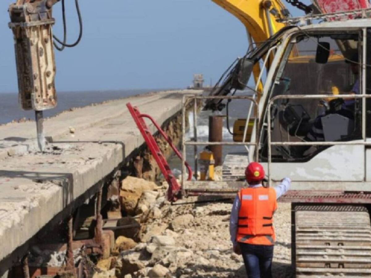 Contraloría cuestiona demolición del muelle de Puerto Colombia