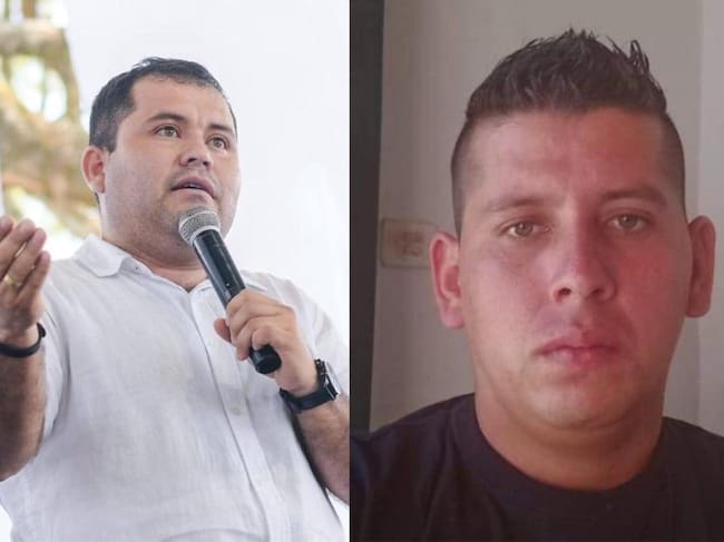 El alcalde Daniel Eduardo Rodríguez y alias ´Chapolo´.