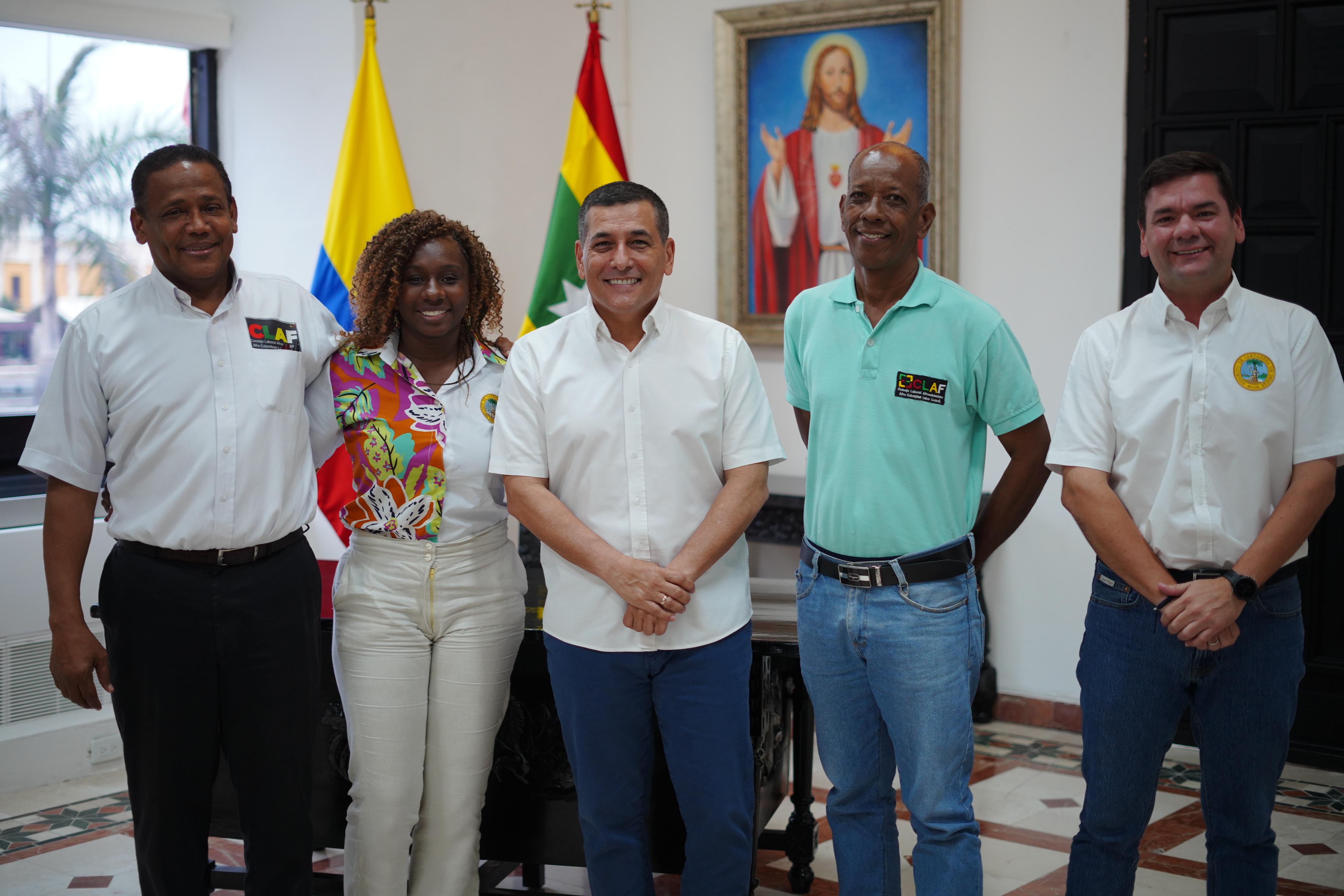 Reunión del Consejo Laboral Afrocolombiano (CLAF) capítulo Cartagena