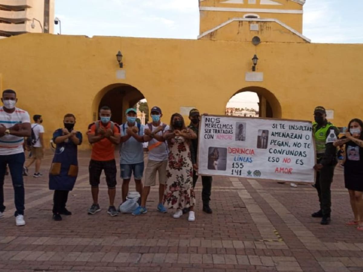 Policía realiza actividades para prevenir violencia de género en Cartagena