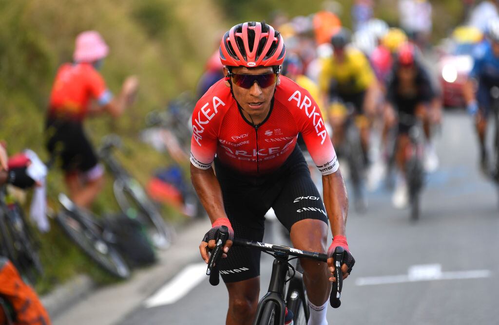 Nairo Quintana durante el Tour de Francia 2020, corriendo para el Arkéa francés / Getty Images