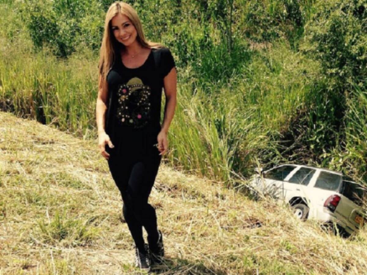Esperanza Gómez salió ilesa de un accidente en el Valle del Cauca