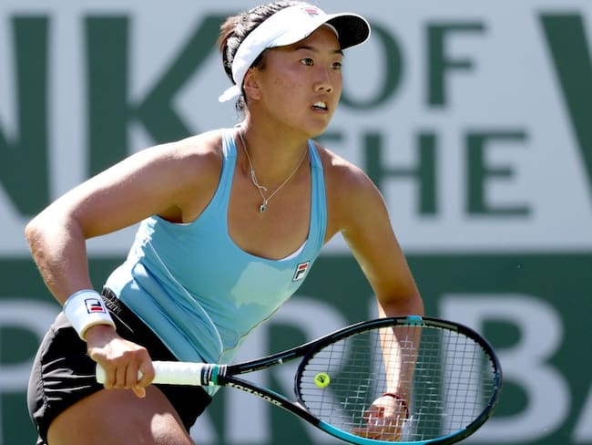 Ann Li en el Paribas Open en Indian Wells (2021)