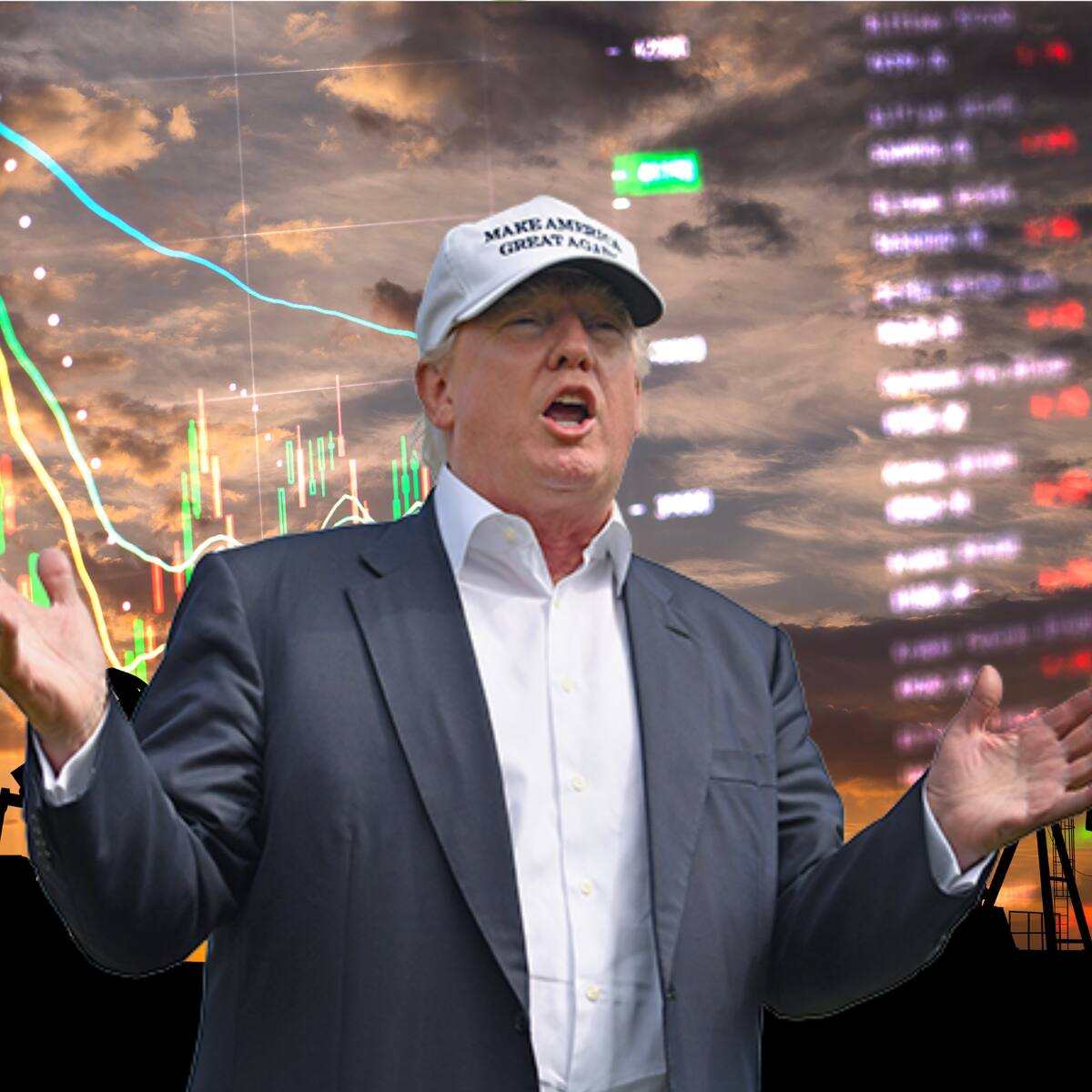 Trump promete “boom en los mercados” tras aranceles y el valor del petróleo cae un 6%
