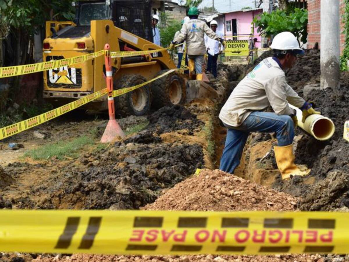 Aguas de Cartagena amplia redes de alcantarillado en el sur de la ciudad