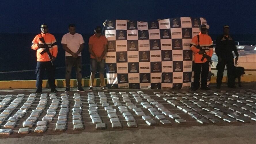 Incautaron  390 kilogramos de cocaína. Foto: