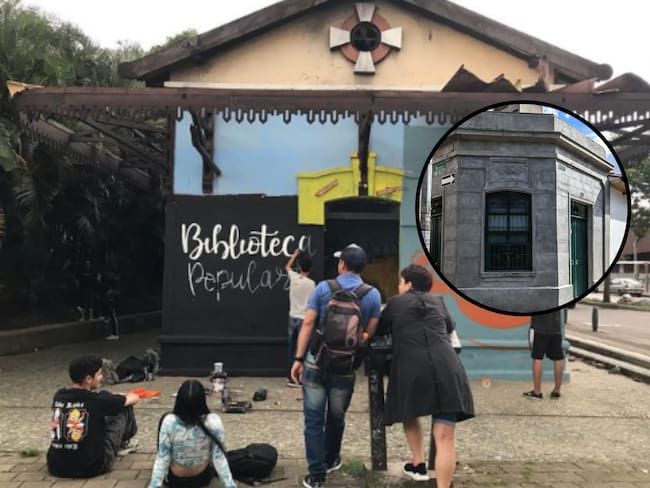La Casa Zea sería la llave maestra para la continuidad de la Biblioteca Popular Betsabé Espinal en Medellín. Foto: BPBE/ Mapa Centro de Medellín.