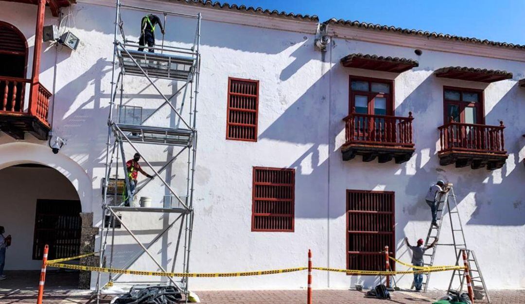 Los trabajos están a cargo de la Dirección de Apoyo Logístico 