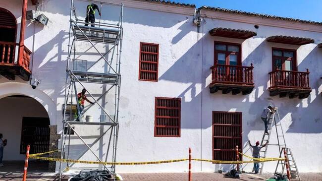 Los trabajos están a cargo de la Dirección de Apoyo Logístico