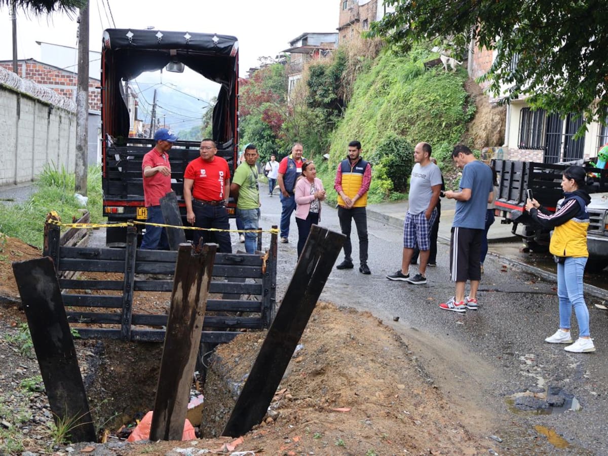 Habitantes del barrio Santander en Pereira, denuncian abandono en sus calles