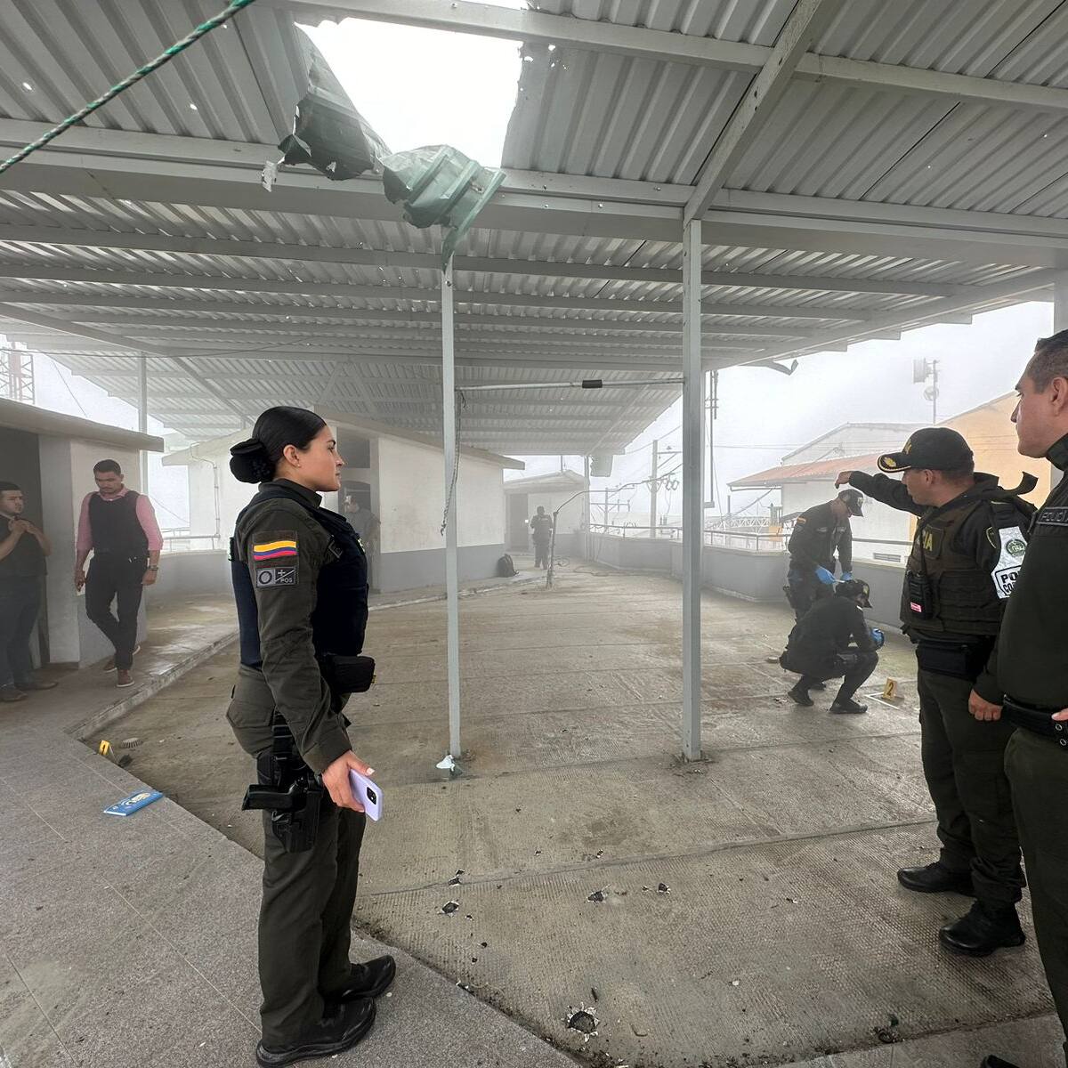 Alarma en Anzoátegui, Tolima, por nuevo ataque con dron contra la estación de Policía