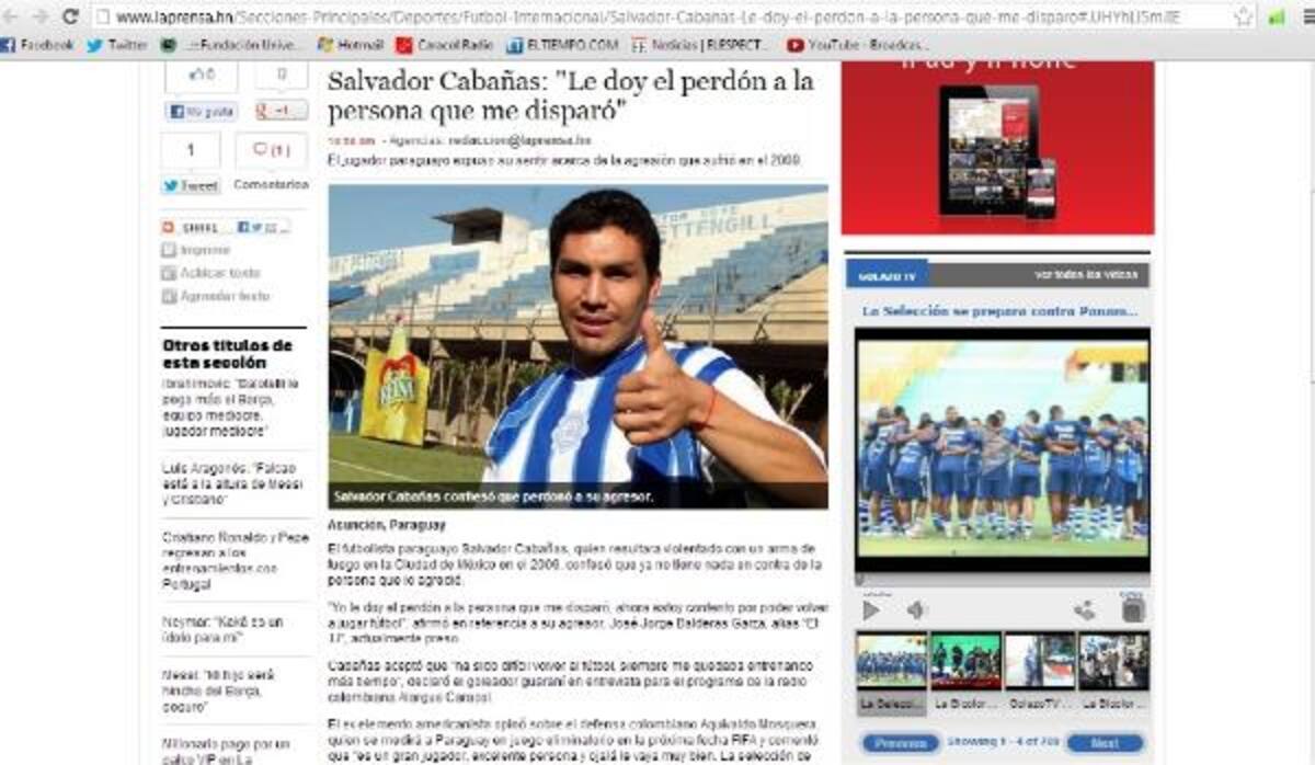 Medios de comunicación de México, España, Ecuador reseñaron la entrevista que El Alargue le hizo al paraguayo.