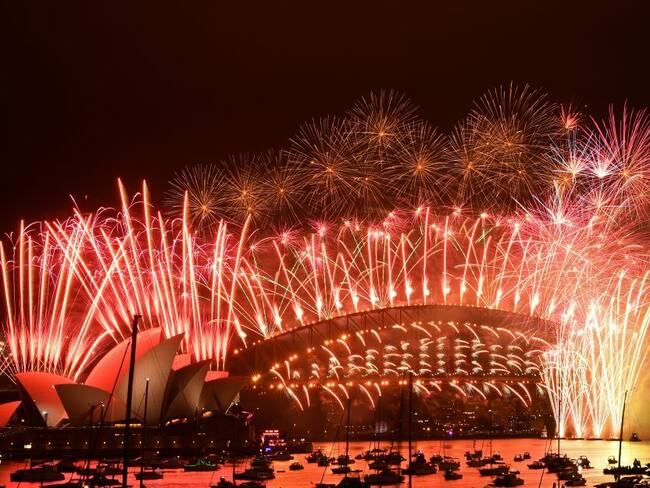 Fuegos artificiales en Australia