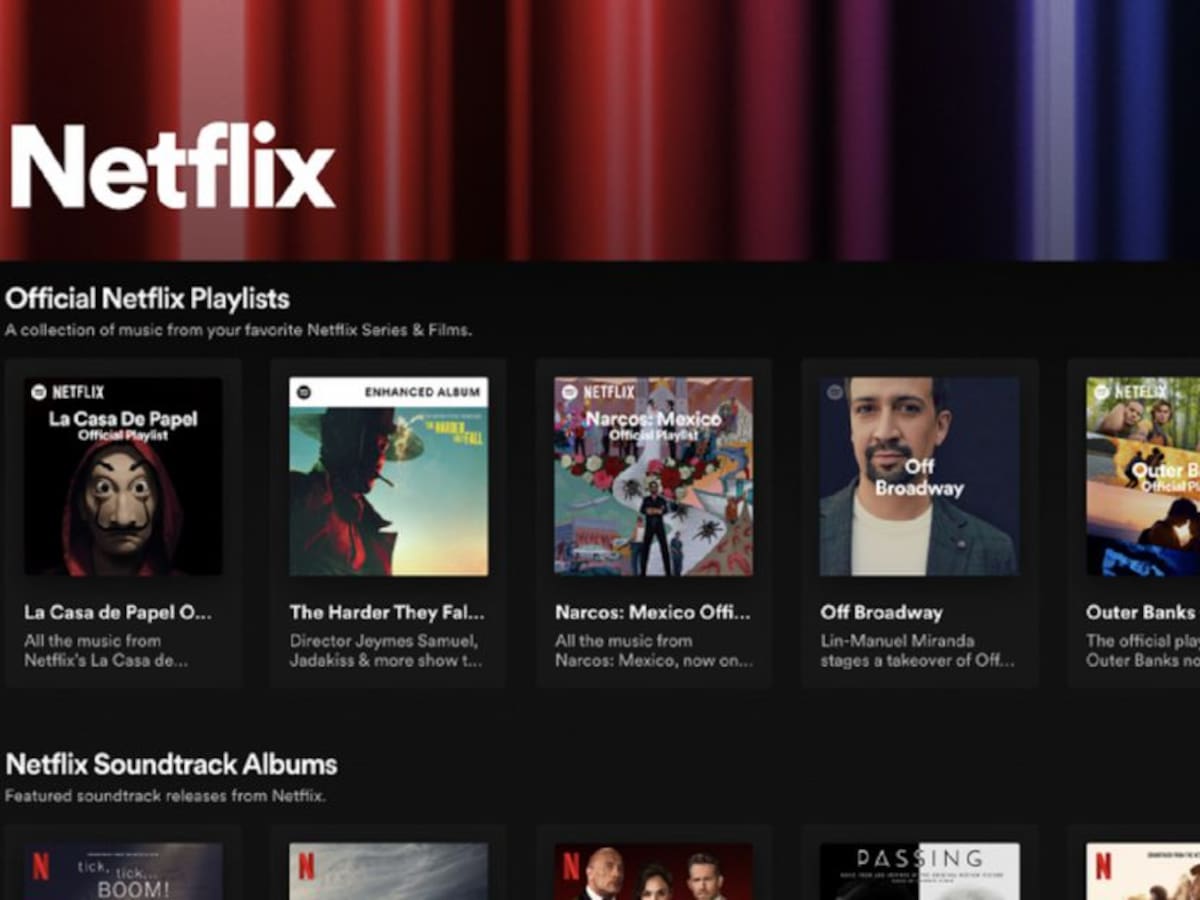 Bandas sonoras exclusivas de Netflix se podrán escuchar en Spotify