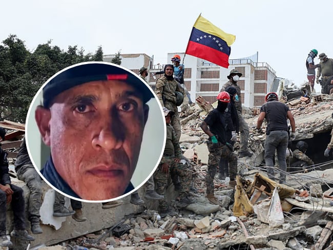 Terremoto en Venezuela | El vigilante Hernán Gil, quien fue rescatado luego de ocho días. Foto: Getty Images - Redes sociales