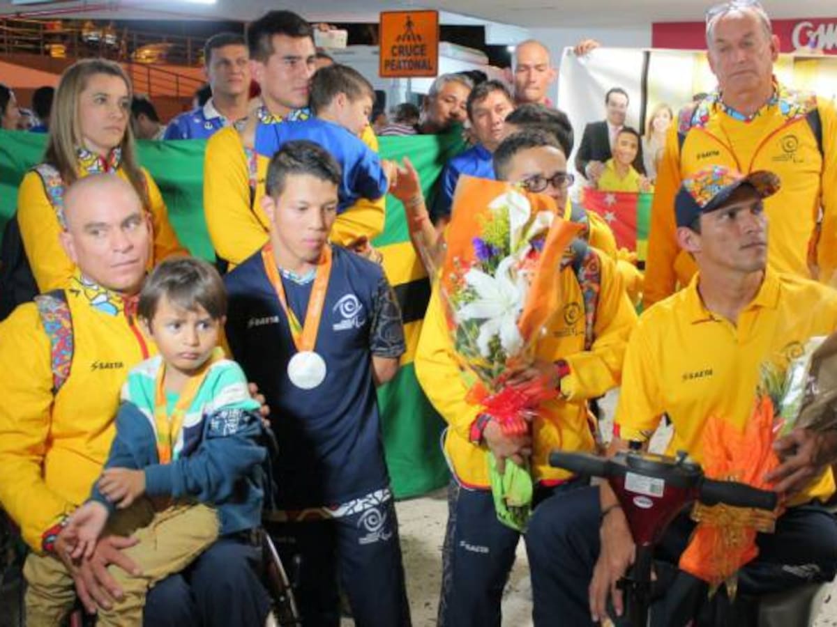 Llegaron los campeones paralímpicos a su tierra